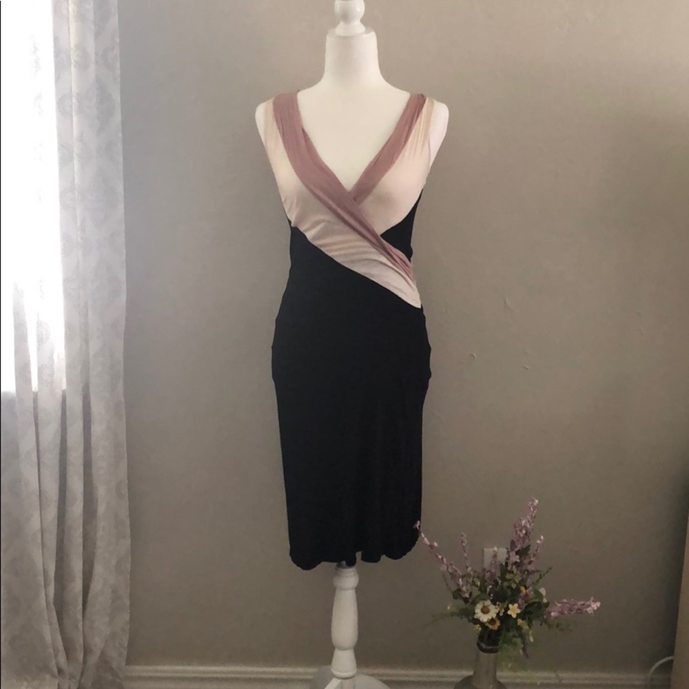 Cross front and back dress